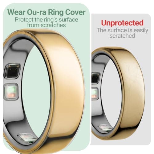 RXYKEJI Ultra-Thin Clear Cover Compatible with Ou-ra Ring Gen 5 Size 7: 10 Pack Transparent Invisible Anti-Scratch Protector Skin Films for Ou-ra Ring 5 — view 2