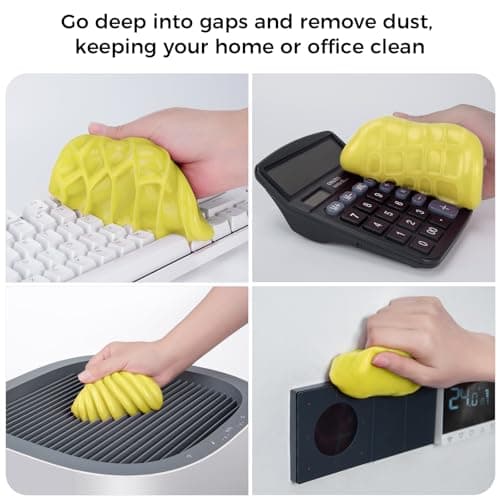 ColorCoral Cleaning Gel Universal Dust Cleaner for PC Keyboard Car Detailing Office Electronics Laptop Dusting Kit Computer Dust Remover, Computer Gaming Car Accessories, Gift for Men Women 160g — view 2