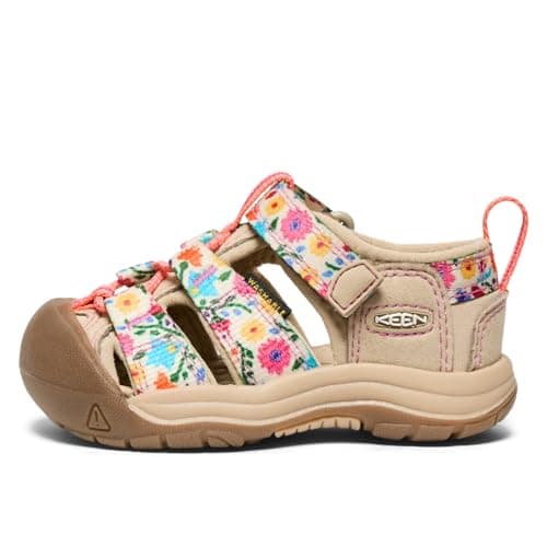 KEEN Unisex-Child Newport H2 Closed Toe Water Sandals, Safari/Birch, 7 — view 2