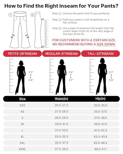 G4Free Wide Leg Pants for Women Loose Yoga Pants with Pockets Petite/Regular/Tall Stretch Casual Lounge Pants, Black, XX-Small — view 4