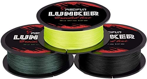 Piscifun Lunker Braided Fishing Line, Zero Stretch Thinner Diameter Line, Abrasion Resistant Braided Lines, Green 30LB 300YDS — view 7