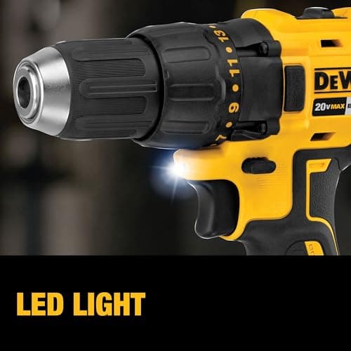 DEWALT 20V MAX Cordless Drill and Impact Driver, Power Drill Brushless 2-Tool Power Tool Combo Kit, Includes 2 Batteries, Charger and Bag (DCK277D2) — view 3
