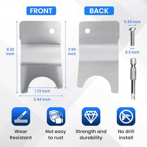 Klutchtech Tailgate Anti-Theft Lock Fit for Toyota Tacoma 2024 2025 2026+, Truck Bed Tailgate Locks Protector Compatible with Toyota Tacoma Accessories 2026-2024 — view 3