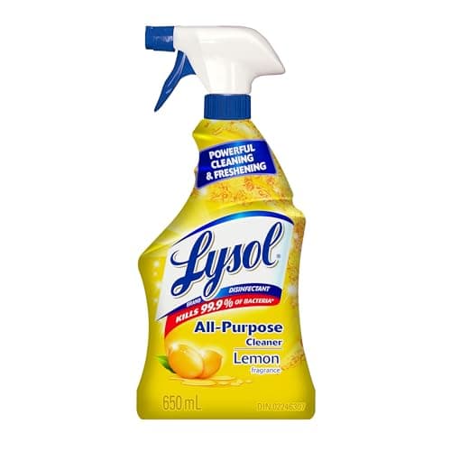 Lysol All Purpose Cleaner Trigger Spray, Lemon Scent, 650 mL