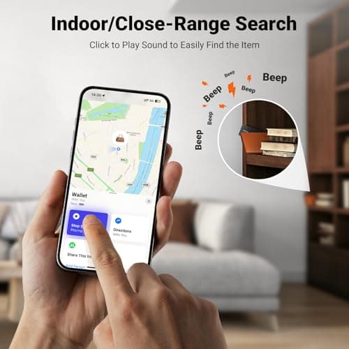 UGREEN FineTrack Slim Smart Finder Compatible with Apple Find My (iOS Only), 1.7mm Ultra-Slim Wallet Finder, IP68 Waterproof Rechargeable Bluetooth Tracker Card for Wallet, Key, Luggage Tags — view 4