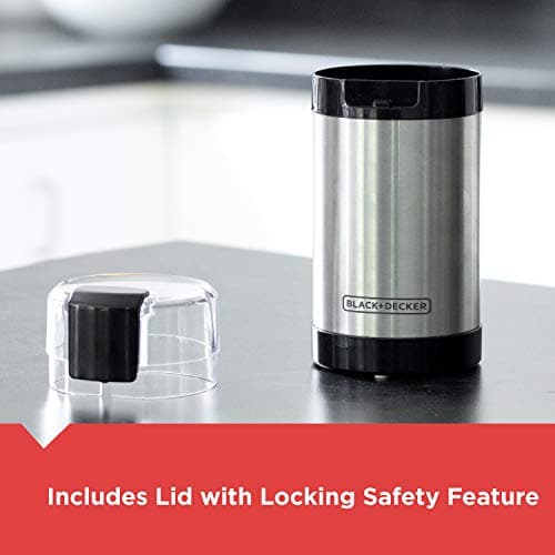 BLACK+DECKER One-Touch Coffee & Spice Grinder with Stainless Steel Blades — view 5