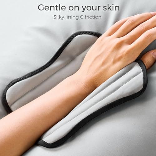 FREETOO Carpal Tunnel Wrist Brace Pro, Single-Pull Wrist Support for Sleeping with S Shape Splint, Lightweight Hand Brace for Women Men, Tendonitis, Arthritis Pain Relief, Black/Light Gray(Right,S/M) — view 6