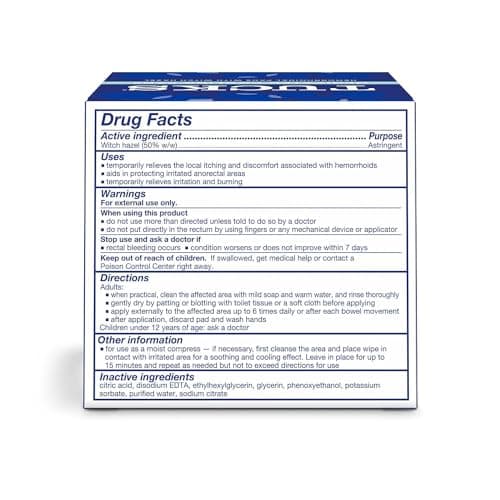 TUCKS Medicated Cooling Pads, 100 Count – Hemorrhoid Pads with Witch Hazel, Cleanses Sensitive Areas, Protects from Irritation, Hemorrhoid Treatment, Medicated Pads Used by Hospitals — view 9