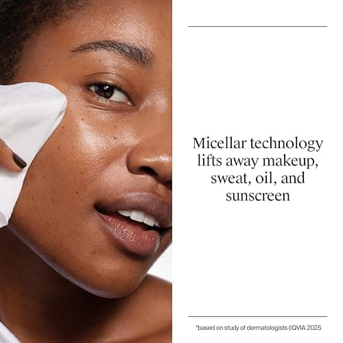 Neutrogena Makeup Remover Towelettes for Face with Micellar Water Daily Alcohol-Free Gently Removes Oil Dirt and Waterproof Makeup in a Simple Fully Plant-Based Cloth, 25 ct — view 3