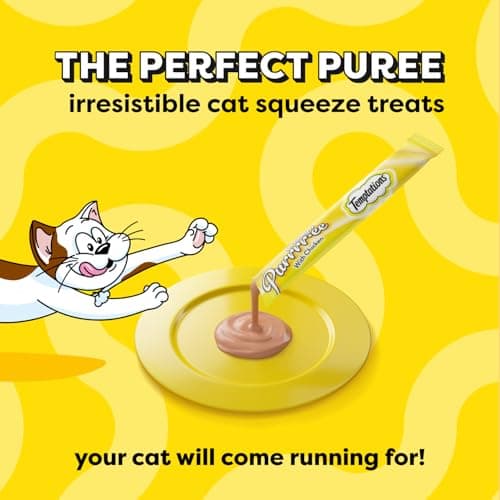 Temptations Creamy Puree Adult Lickable Cat Treats, Chicken Multi Pack, 16 Pouches, 192g — view 2