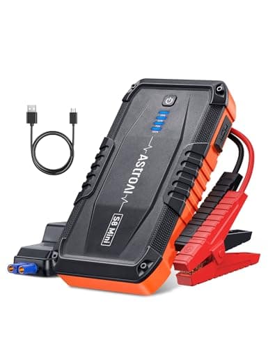 AstroAI Booster Pack Jump Starter, Car Battery Booster Jump Starter for Up to 6.0L Gas or 3.0L Diesel Engine, with 3 Modes Flashlight, Jumper Cable for 12V Motorcycle Car and SUV, 1200A Vivid Gray