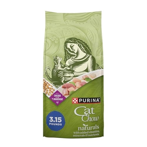 Purina Cat Chow Hairball, Healthy Weight, Indoor, Natural Dry Cat Food, Naturals Indoor - (Pack of 4) 3.15 lb. Bags
