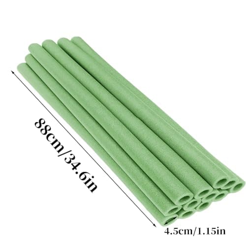 12pcs Trampoline Pole Foam Sleeves 88cm Length,34.6 Inch Waterproof Round Tube Protective Trampoline Spring Cover Padding,Trampoline Poles Replacement Parts for Indoor Playground (Blue) — view 5