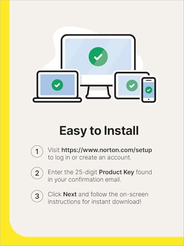 Norton 360 2026, Antivirus software for 5 Devices – Includes Advanced AI Scam Protection, VPN and PC Cloud Backup [Download] — view 5