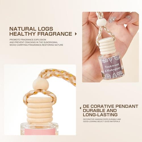 Car Air Fresheners Diffuser, Hanging Car Scent Air Freshener, Car Freshener Long Lasting, Essential Oil Diffuser, Fragrance Oil Air Diffuser, 4pcs — view 5