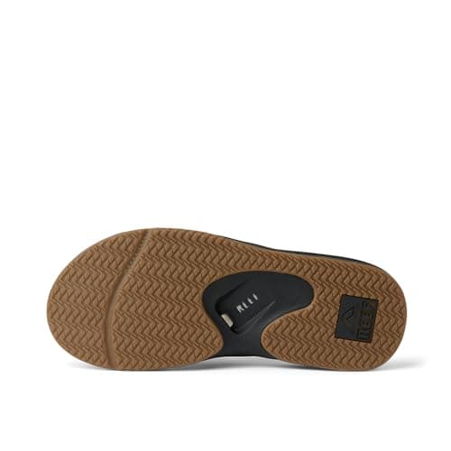 REEF Fanning Mens Sandal Black-Silver 11 — view 5