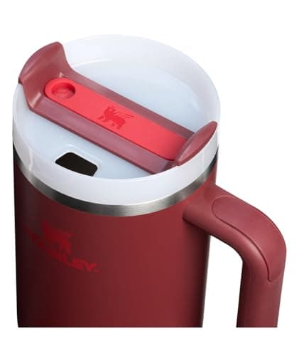 STANLEY Quencher H2.0 Tumbler with Handle and Straw 40 oz | Flowstate 3-Position Lid | Cup Holder Compatible for Travel | Insulated Stainless Steel Cup | BPA-Free | Cranberry