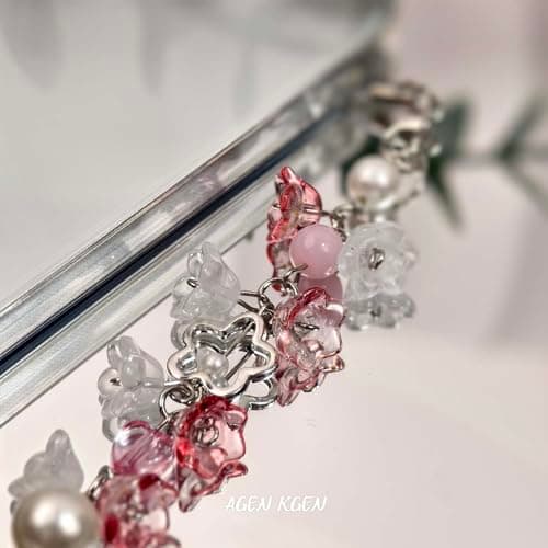 AGEN KGEN Phone Charm Y2K Aesthetic Cute Cell Phone Charms for Women Gir Phone Charm Bag (1 PCS Flowers Star) — view 4
