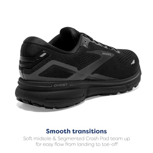 Brooks Women's Ghost 15 Neutral Running Shoe - Black/Black/Ebony - 7 Medium — view 3
