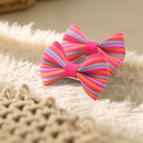 QingHan Dog Hair Bows Small Puppy Clips for Pet Grooming Accessories Doggy Gifts 60Pcs (30 Pairs) — view 6