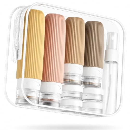 Mrsdry 16 Pack Travel Bottles Set, TSA Approved Leak Proof Silicone Squeezable Containers for Toiletries, Refillable Travel Accessories for Conditioner, Shampoo, Lotion & Body Wash Accessories