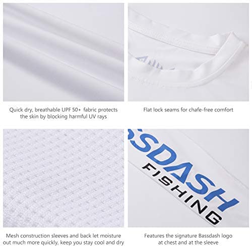 Bassdash Fishing T Shirts for Men UV Sun Protection UPF 50+ Long Sleeve Tee T-Shirt — view 5