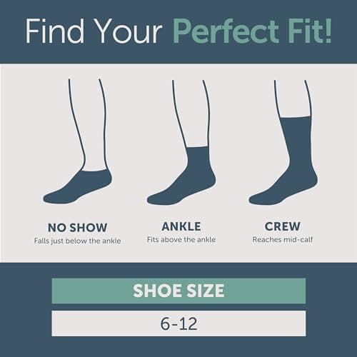 Hanes Mens 6pk Sport Cuts Crew Athletic Socks, White, 6 12 US — view 6