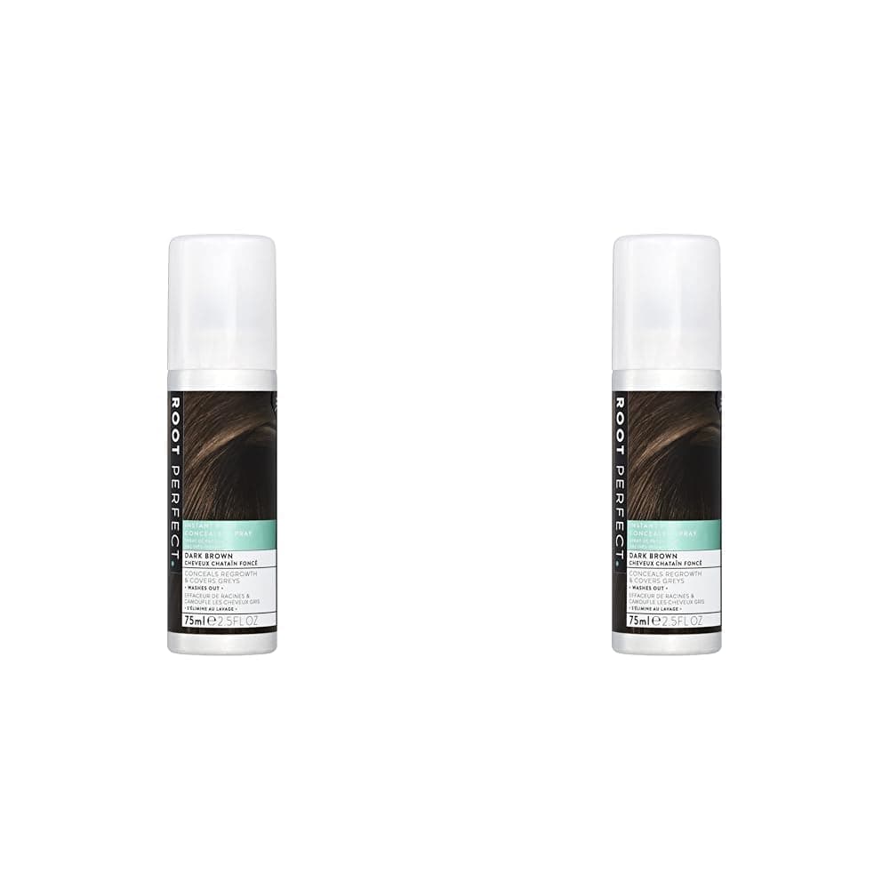 ROOT PERFECT Dark Brown Root Concealer Spray: Instant Gray Coverage, Temporary Hair Color Touch Up, Quick Salon Quality Dye for Women, 75ml — view 10