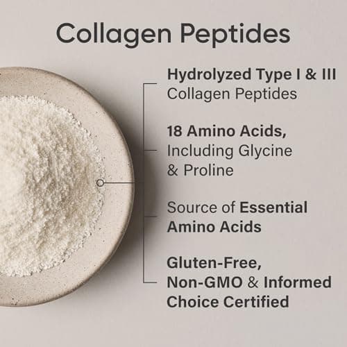 Sports Research® Collagen Peptides - Hydrolyzed Type 1 & 3 Collagen Powder Protein Supplement for Healthy Skin, Nails, & Joints - Easy Mixing Vital Nutrients & Proteins, Collagen for Women & Men — view 4
