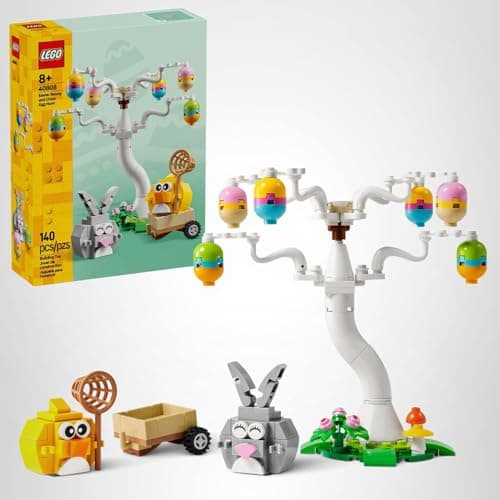 LEGO Easter Bunny and Chick Egg Hunt Building Toy for Girls & Boys - Springtime Pretend Playset for Kids, Ages 8+ - Basket Stuffer or Gift Idea for Easter, Birthdays, & Special Occasions - 40808 — view 6