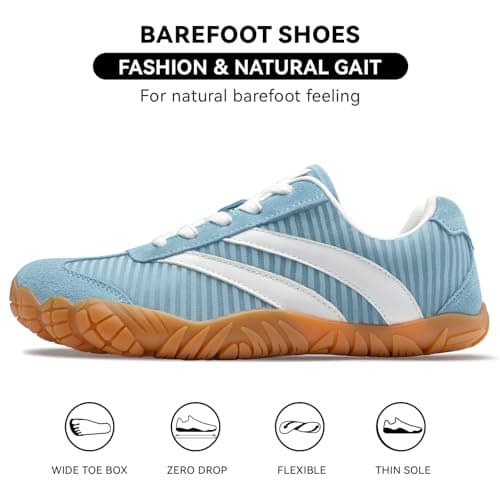 Barefoot Shoes Women Men - Wide Toe Box Sneakers Women Casual Tennis Shoe | Zero Drop Minimalist Trainers Hiking Walking Shoes | Lightweight Breathable Non-Slip Comfortable Fashion Sneakers Footwear — view 2