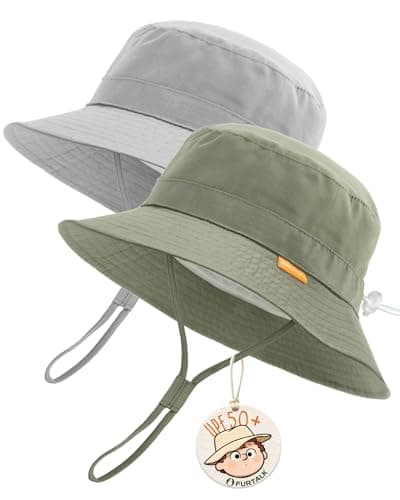 FURTALK Baby Sun Hat Toddler Boys Girls Bucket Hat for Kids 0-5 Years UPF 50+ Sun Protective Child Summer Beach Hats