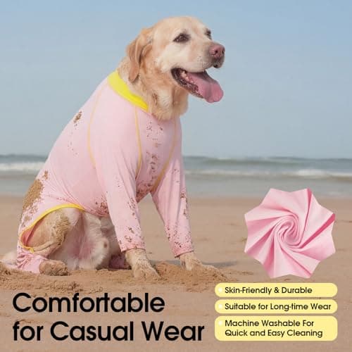 FUAMEY SPF 50+ Dog Sun Protection Onesie in Hot Weather for Medium Dogs — view 2