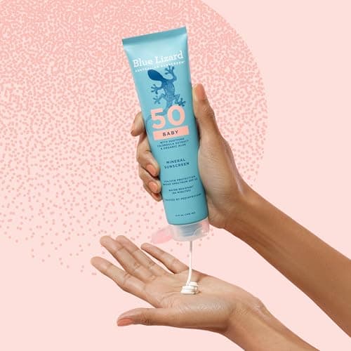 Blue Lizard BABY Mineral Sunscreen with Zinc Oxide, SPF 50+, Water Resistant, UVA/UVB Protection with Smart Cap Technology - Fragrance Free, 5 oz. Tube — view 8