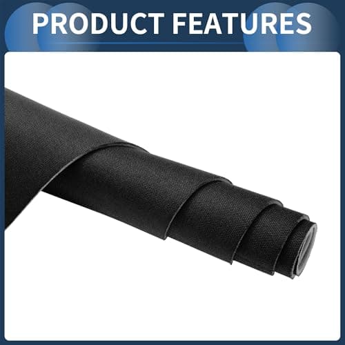 INFINAUTO Headliner Fabric 96" l x 60" W for Car Truck RV SUV Automotive Interior Trim DIY Roof Repair Replacement Foam Backing Breathable Mesh Fabric Black — view 4