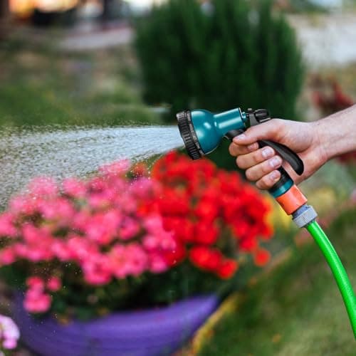 Besiter Garden Hose Nozzle Sprayer 10 Watering Patterns Spray Nozzles Heavy Duty Hose Head Lightweight Hose Attachment Blue — view 3