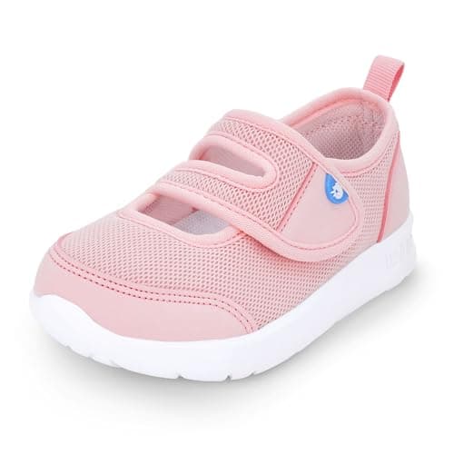 Jan & Jul Girls' Easy-On Toddler Shoes, Lightweight for First Walkers (Soft Pink, Size 6 Toddler)