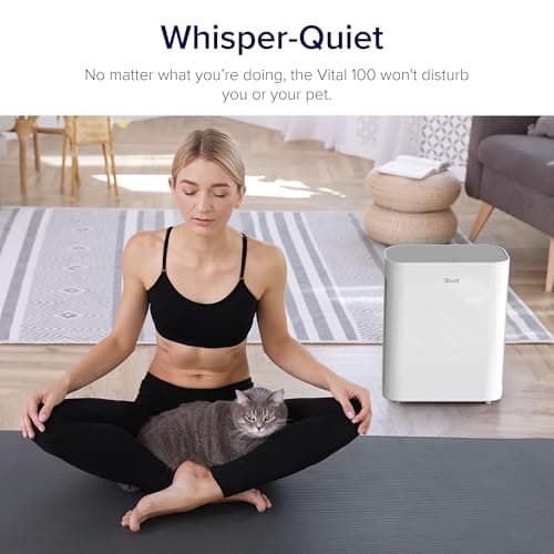 Levoit Air Purifiers for Large Room, Purificateur d'air with Washable Pre-Filter for Allergies, Dust, Pollen, Pet Hair, AHAM VERIFIDE, Odor & Smoke Eliminator for Medium Sized Rooms, Vital 100 — view 3