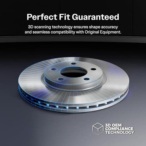CMX Front Disc Brake Rotors & Pair For Chevrolet GMC C10 C1500 G20 G2500 Cadillac Brougham Fleetwood R10 R1500 G10 G1500 DeVille Suburban K5 Blazer Jimmy Commercial Chassis P1500 P10 Checker K8-100001 — view 4