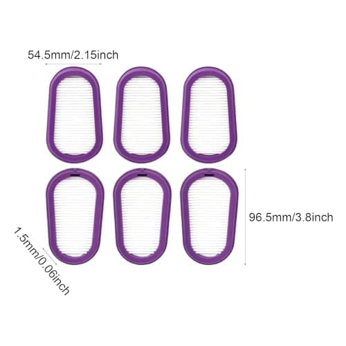 Esquirla 6Pcs P100 Respirator Replacement Purple Direct Replace Sturdy Supplies Half Respirator for Spr456 M/L — view 3