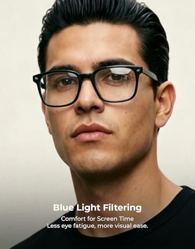 TIJN Blue Light Blocking Glasses for Women Men Square Frame Nerd Eyeglasses Anti Blue Ray Computer Screen Glasses
