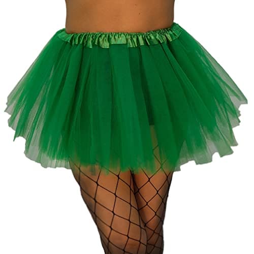 XINXIYAN Green Tutu Skirts for Women Halloween Costume Adult Party Favor Dance Tulle Skirts