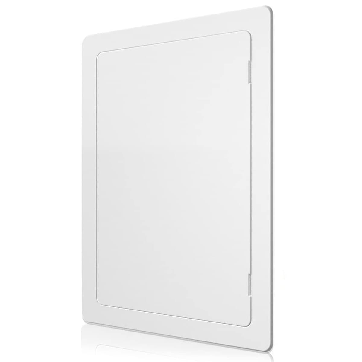 Plastic Access Panel 400x400 mm – Paintable Inspection Hatch for Wall & Ceiling – Fuse Box Cover, Conceals Wires & Pipes – Flush Fit Easy-Install Access Door – Durable White Plastic — view 2