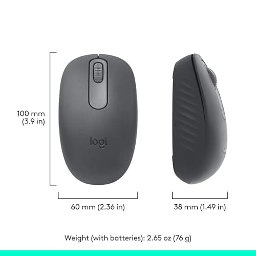 Logitech M196 Bluetooth Wireless Mouse, Compact and Portable Mouse for Laptops, Tablets and More, 12-Month Battery, Smooth Tracking, Compatible with PC and Mac, Windows and macOS - Graphite — view 7