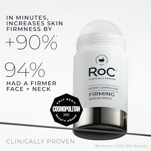RoC Derm Correxion Retinol Firming Serum Stick with Antioxidants to Visibly Tighten and Firm Wrinkles and Laugh Lines For Men and Women + Retinol Eye Cream Packette, 1.0 oz (Packaging May Vary) — view 2