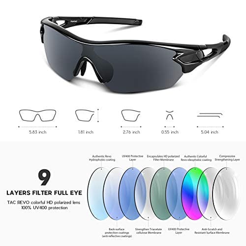 BEACOOL Polarized Sports Sunglasses for Women Men Running Cycling Glasses — view 3