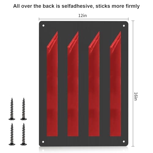 Stainless Steel Stove Backsplash Wall Guard - Heat Resistant Splatter Shield for Kitchen Wall, Oil-Proof for Gas/Electric Stoves, Easy Install with Pre-Drilled Holes (Brushed Black, 12"x16")