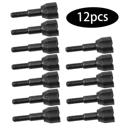 Metal Arrow Tips Archery Arrowheads Broadheads Stump Arrow Head with Storage Case 12PCS — view 7