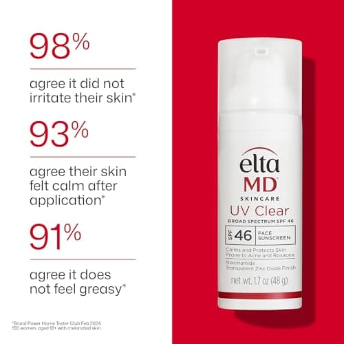 EltaMD UV Clear Face Sunscreen SPF, Oil-Free Sunscreen with Zinc Oxide, Dermatologist Recommended — view 9