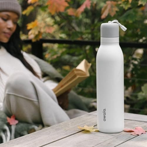 Owala FreeSip Twist Insulated Stainless Steel Water Bottle with Straw for Sports and Travel, BPA-Free, 24-oz, Confetti — view 5